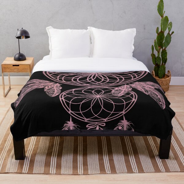 Item preview, Negro Metallic Gold Pink Dreamcatcher designed and sold by Lilith-Designs.