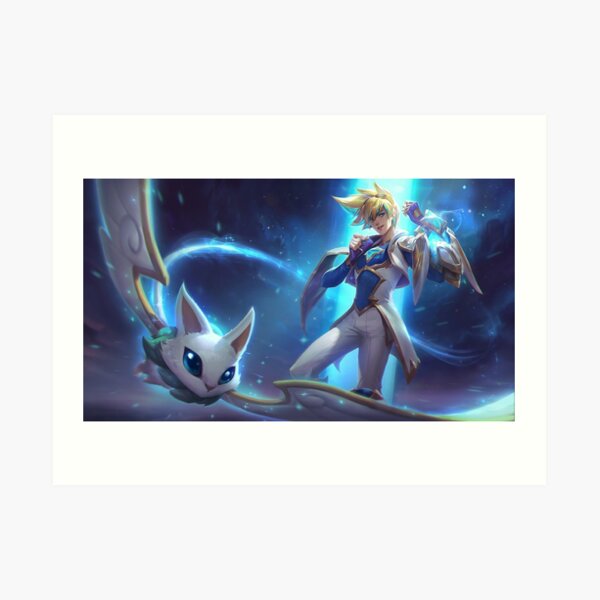 Star Guardian Ezreal Splash Art League Of Legends Art Print By Challengerb Redbubble