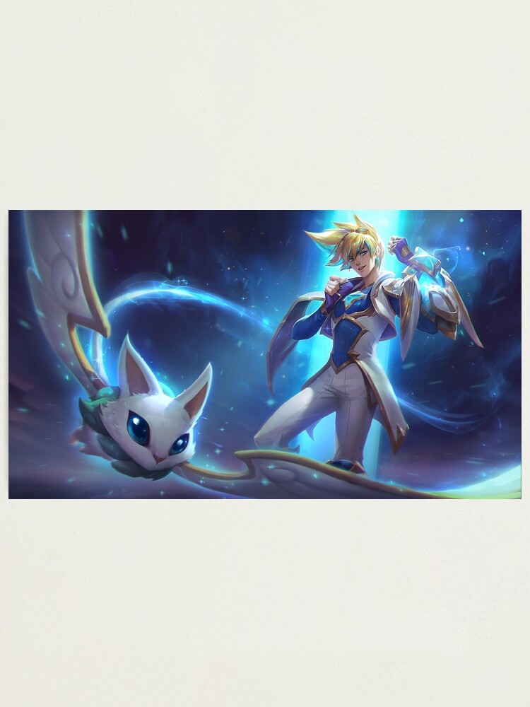 Star Guardian Ezreal Splash Art League Of Legends Photographic Print By Challengerb Redbubble