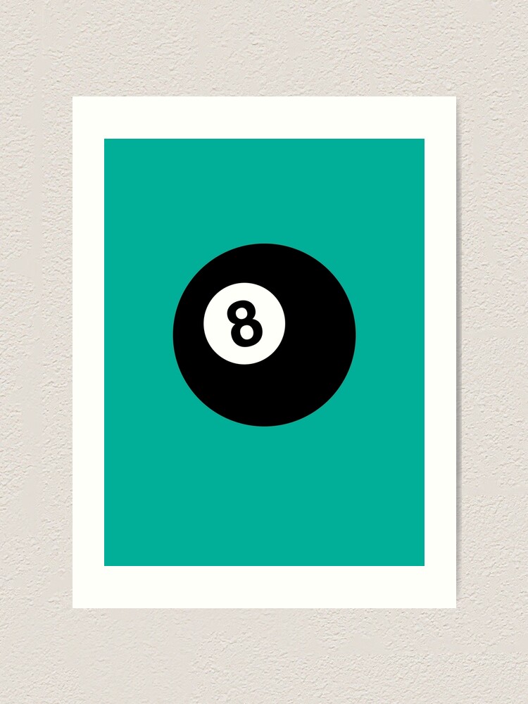 Alternate view of Billiard 8 Ball Art Print