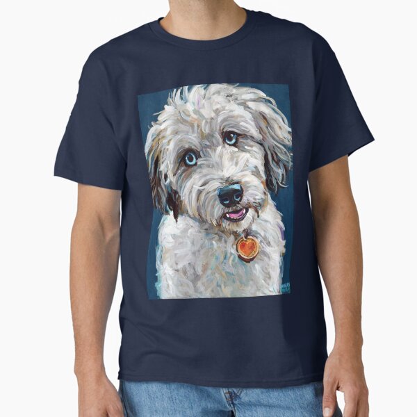 Item preview, Cute Blue Eyed Aussiedoodle designed and sold by RobertPhelpsArt.