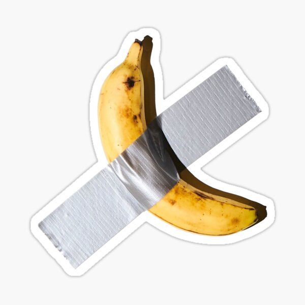 Banane abgeklebt Sticker
