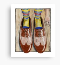 Daddy's Shoes Canvas Print