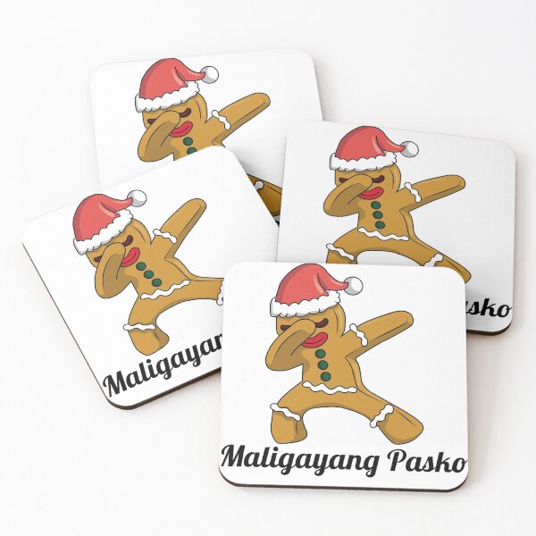 Item preview, gingerbread man dab maligayang pasko designed and sold by atevern.