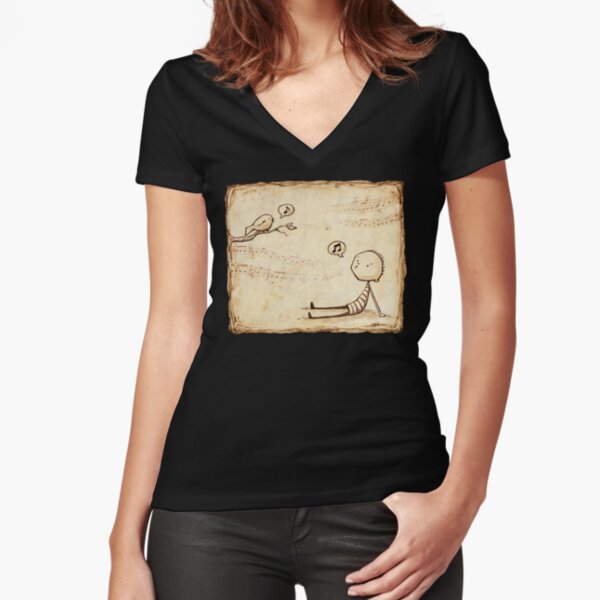 Fitted V-Neck T-Shirt