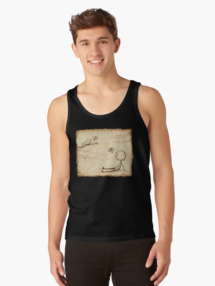 Thumbnail 1 of 3, Tank Top, Whistle Border designed and sold by Eenuh.