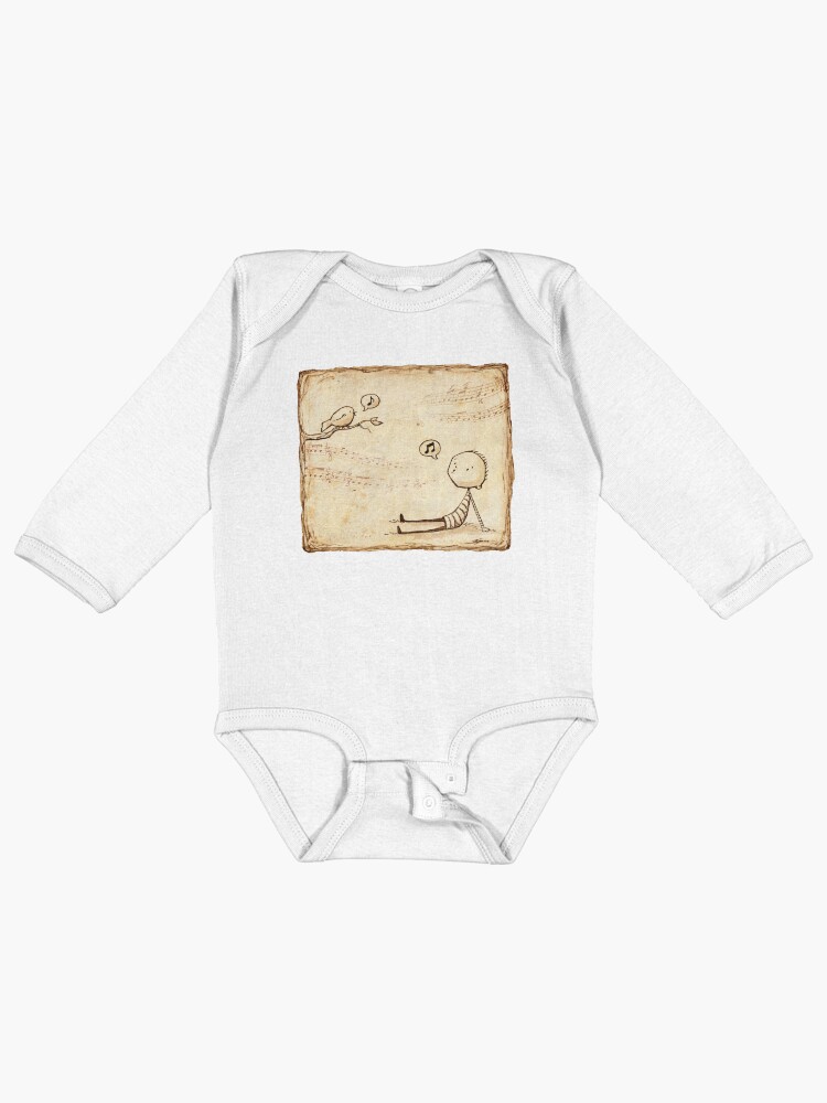 Thumbnail 1 of 2, Baby One-Piece, Whistle Border designed and sold by Eenuh.