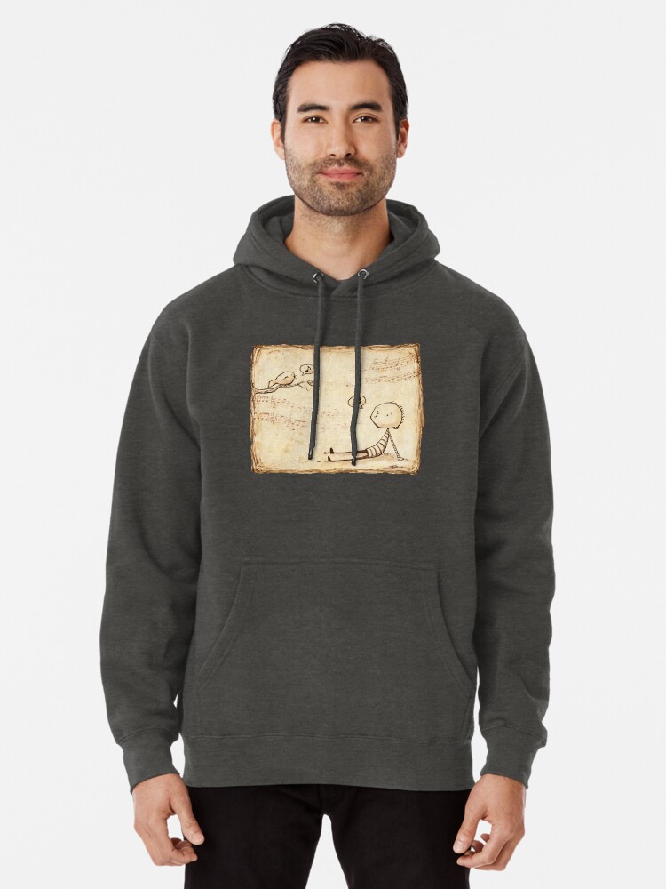 Thumbnail 1 of 5, Pullover Hoodie, Whistle Border designed and sold by Eenuh.