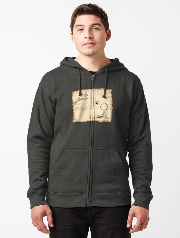 Thumbnail 1 of 5, Zipped Hoodie, Whistle Border designed and sold by Eenuh.