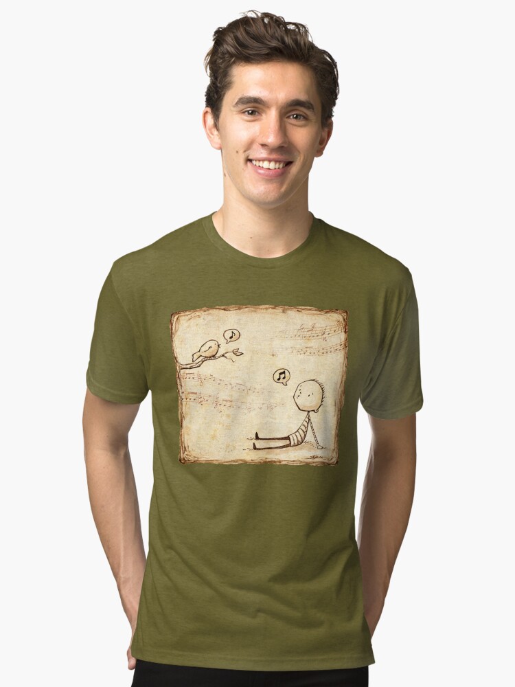 Thumbnail 1 of 7, Tri-blend T-Shirt, Whistle Border designed and sold by Eenuh.