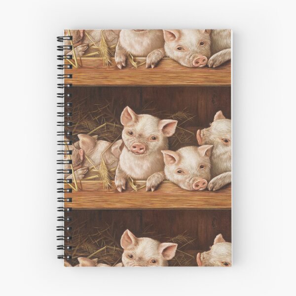 Item preview, Cute piglets in a sty designed and sold by Vintage Designs +.