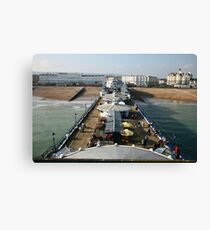 Sunny afternoon on Eastbourne Pier, East Sussex, UK Canvas Print