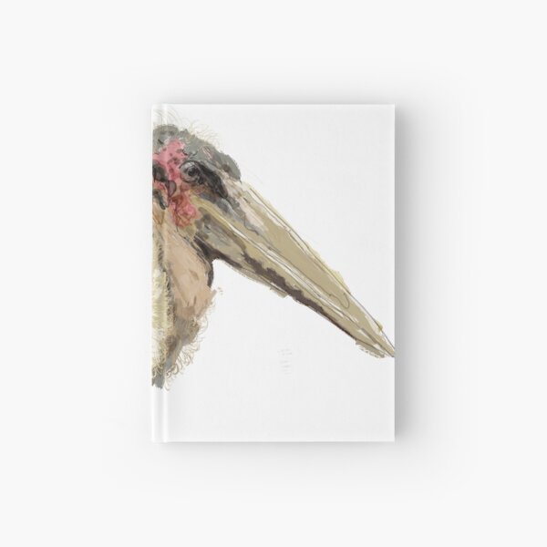 Marabou bird Hardcover Journal