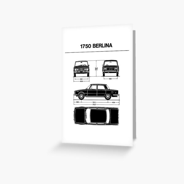 ALFA ROMEO 1750 BERLINA Greeting Card