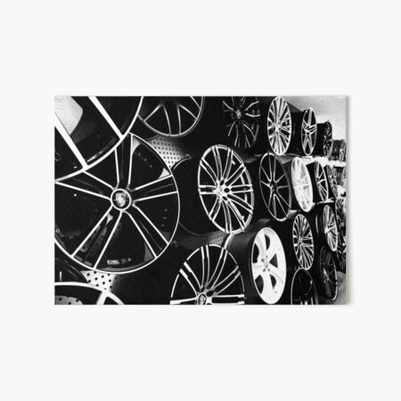 Rims black and white Art Board Print