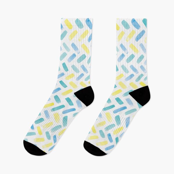 Item preview, Watercolour Houndstooth Pattern | Yellow, Blue and Green designed and sold by RebeccaFlaherty.