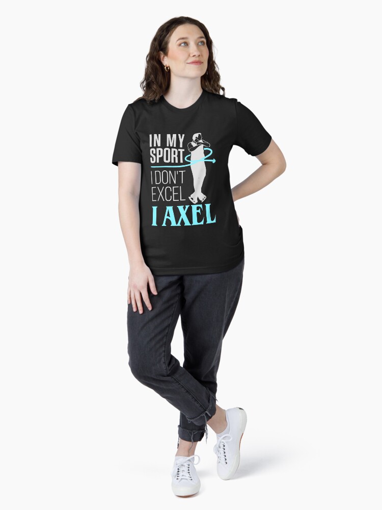 Thumbnail 4 of 7, Essential T-Shirt, Figure Skating Men In My Sport I Don't Excel I Axel designed and sold by jaygo.