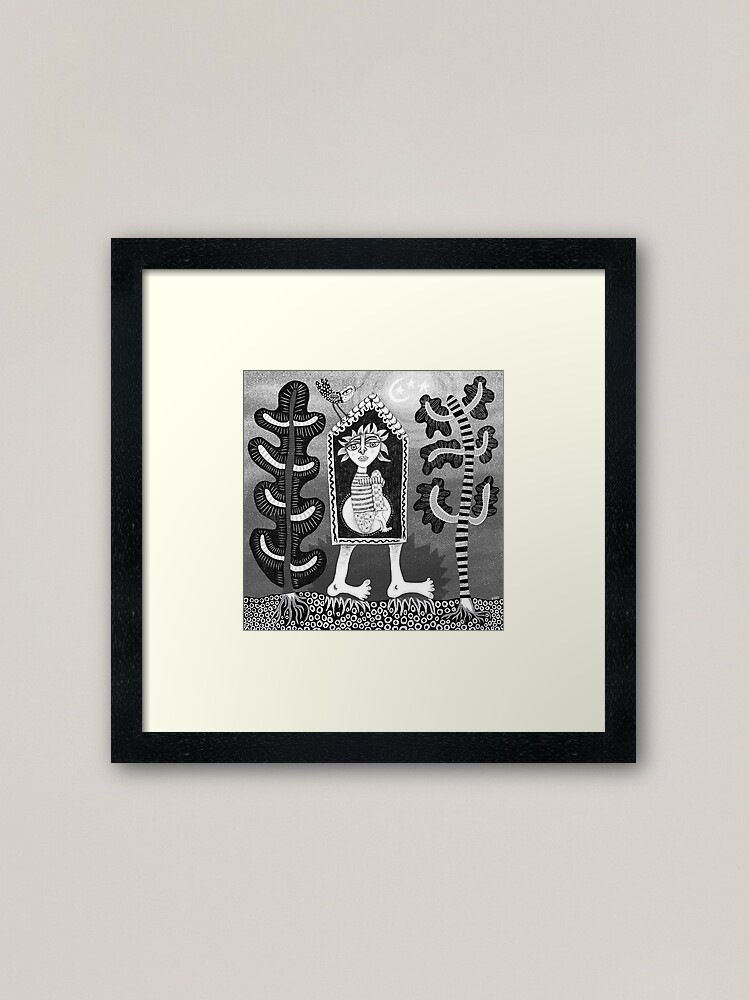 Alternate view of Walking home Framed Art Print