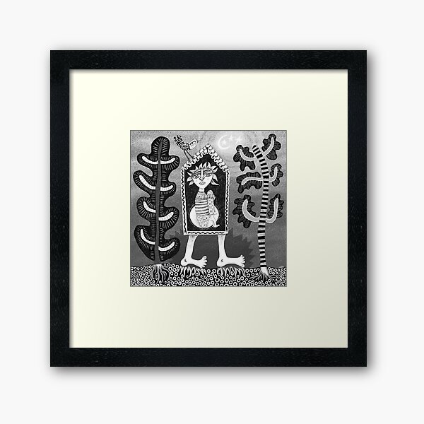 Walking home Framed Art Print