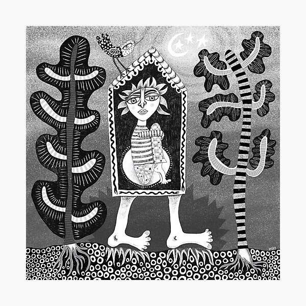 Walking home Photographic Print