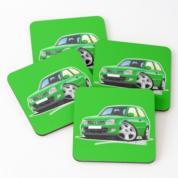 Item preview, Nissan Micra K11 (Mk2)(Facelift) Green designed and sold by Yeomans Cartoons.