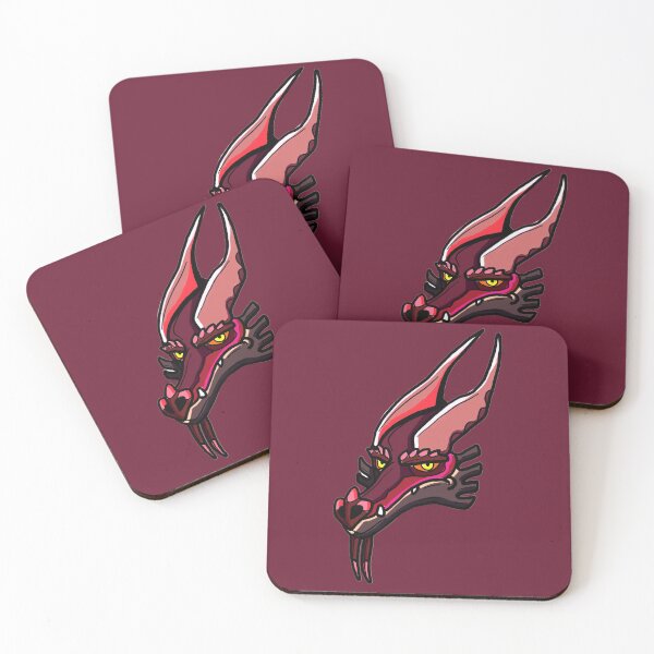 Balthrowmaw the Dragon from Rick and Morty™ Season 4 Coasters (Set of 4)