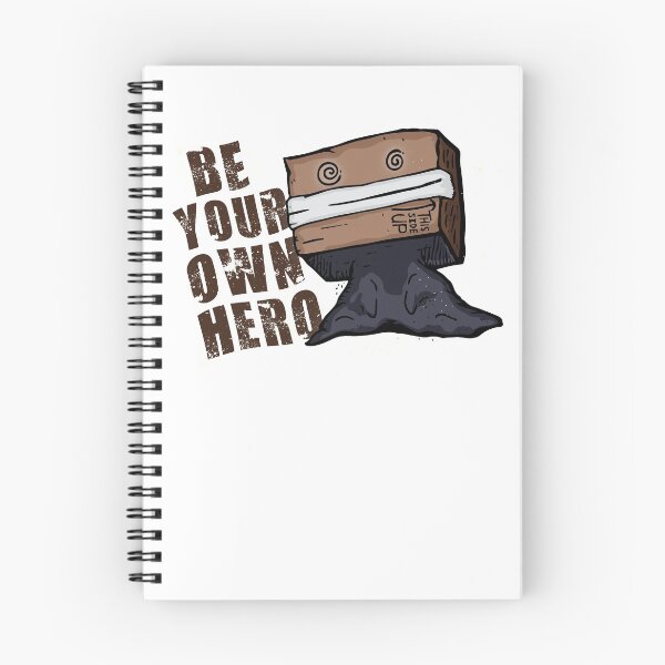 Item preview, Be Your Own Hero Motivational Boxhead Illustration Shirt designed and sold by beamaysing.