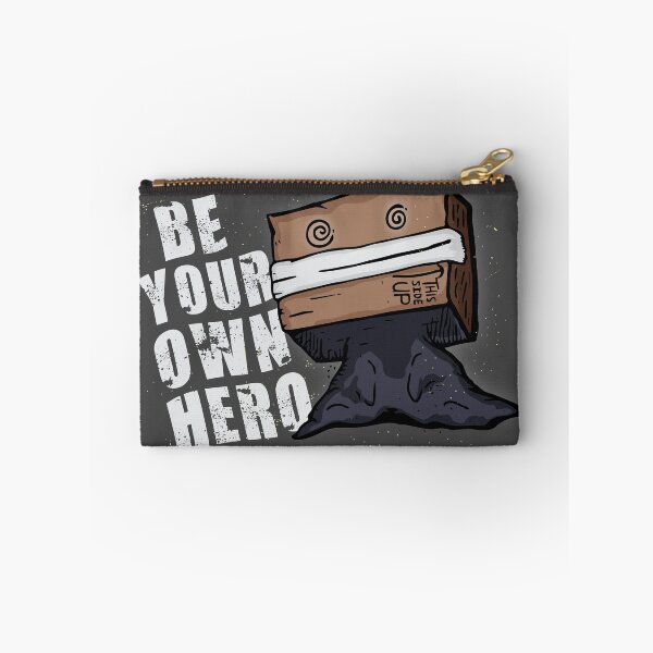 Item preview, Be Your Own Hero Motivational Boxhead Illustration Shirt designed and sold by beamaysing.