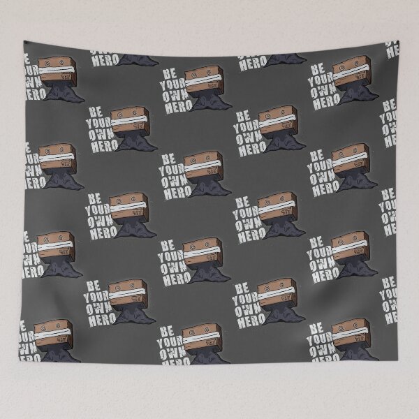 Item preview, Be Your Own Hero Motivational Boxhead Illustration Shirt designed and sold by beamaysing.