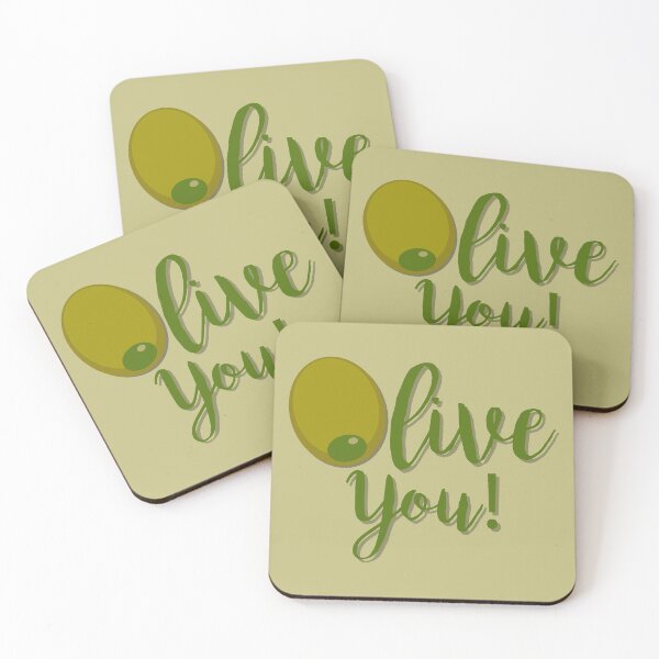 Item preview, Olive I Love You Romantic Quote designed and sold by HotHibiscus.