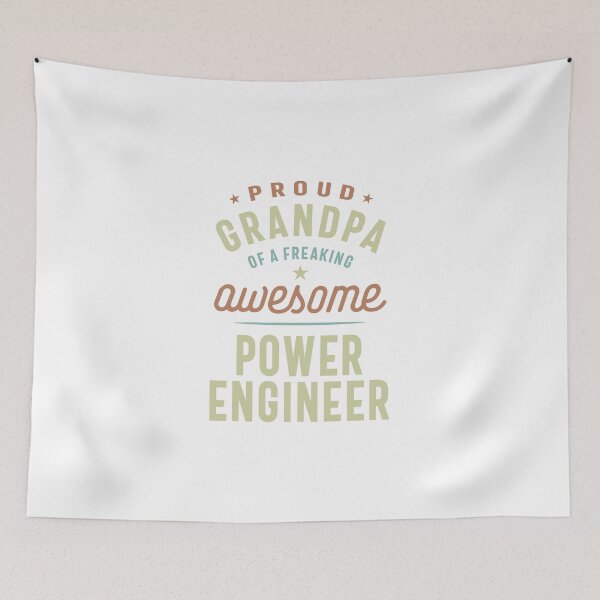Item preview, Proud Grandpa of a Power Engineer designed and sold by RafaelLopezz.
