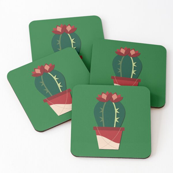 Item preview, Cactus with red flowers designed and sold by Yellow-Studio.