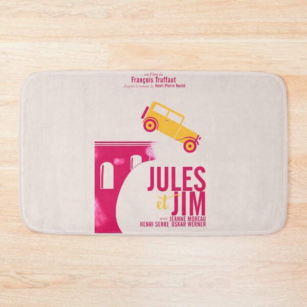 Item preview, Jules et Jim, minimalist movie poster for  François Truffaut film with Jeanne Moreau (french new wave cinema) designed and sold by Spallutos.