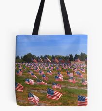 Memorial Day Flags Tote Bag