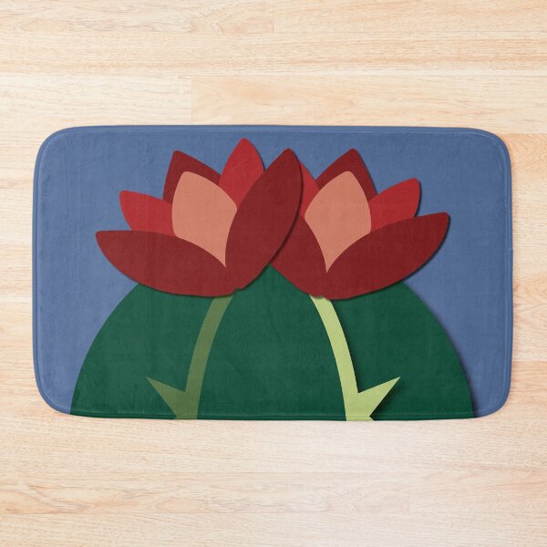 Item preview, Cactus with red flowers (blue) designed and sold by Yellow-Studio.