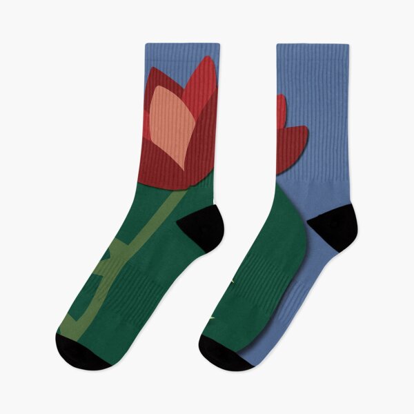 Item preview, Cactus with red flowers (blue) designed and sold by Yellow-Studio.