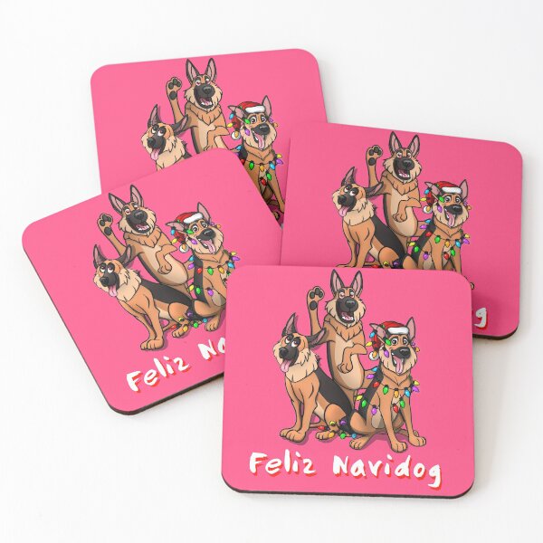 Item preview, Feliz Navidog german shepherds designed and sold by polygrafix.