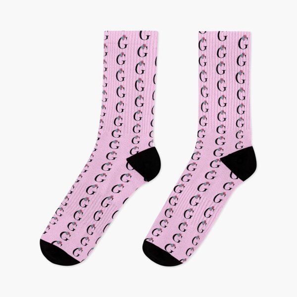 Item preview, FLORAL MONOGRAM LETTER G ON PINK POLKA DOT  designed and sold by angcreations.
