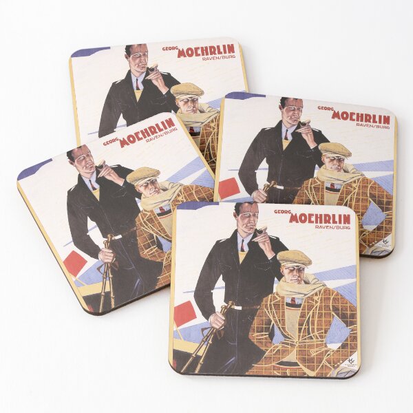 Item preview, Georg Moehrlin Ravensburg For Winter Sports Fashion Clothes Vintage Advertisement designed and sold by retroposters.