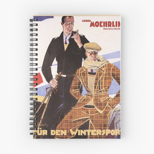 Item preview, Georg Moehrlin Ravensburg For Winter Sports Fashion Clothes Vintage Advertisement designed and sold by retroposters.