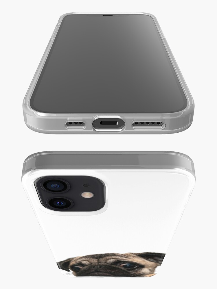 Alternate view of Worried Pug iPhone Case & Cover