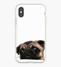Worried Pug iPhone Case