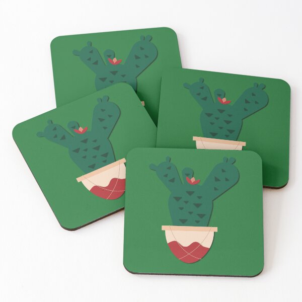 Item preview, Cactus with small flower (green) designed and sold by Yellow-Studio.