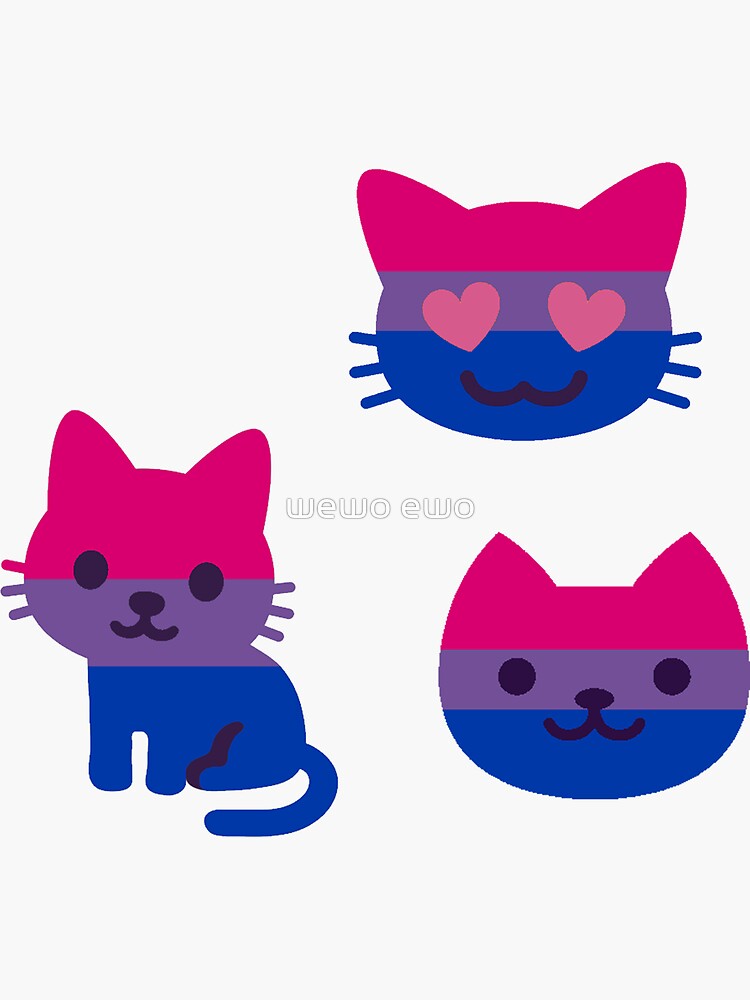 Bi Cats Bisexual Pride Cat Stickers Pride Cats Sticker Pack Sticker By Bellopopello Redbubble 6157