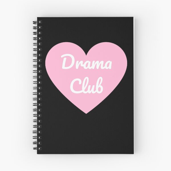Item preview, Drama Club (White Cursive on Pink Heart) designed and sold by spoeg.
