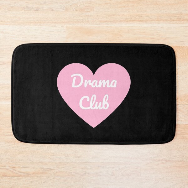 Item preview, Drama Club (White Cursive on Pink Heart) designed and sold by spoeg.
