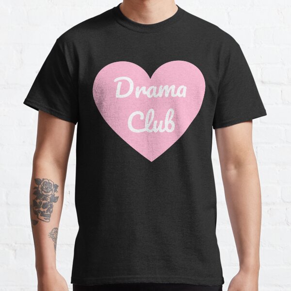 Love Drama Club Baby Pink & White Design T-Shirt