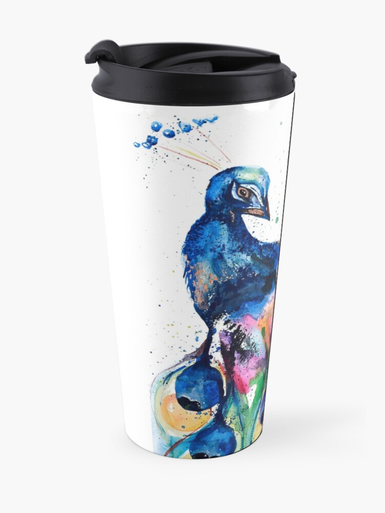Alternate view of Peacock of Colors Travel Mug