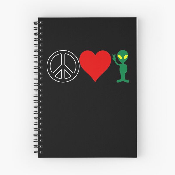 Item preview, Paz, amor y extraterrestres designed and sold by StillMeadow.