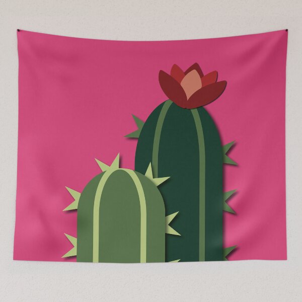Item preview, Copy of Cacti and a red flower (pink) designed and sold by Yellow-Studio.